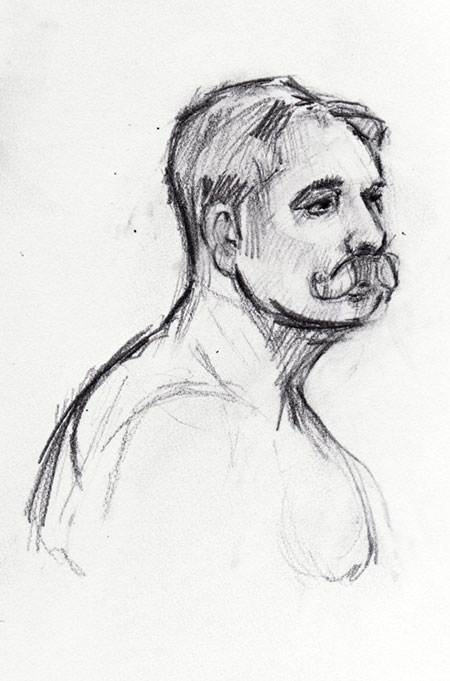 Man with Moustache