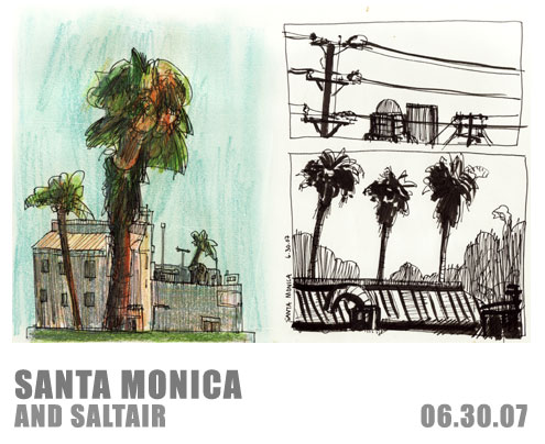 Sketches of Los Angeles, Set 2: Santa Monica and Saltair