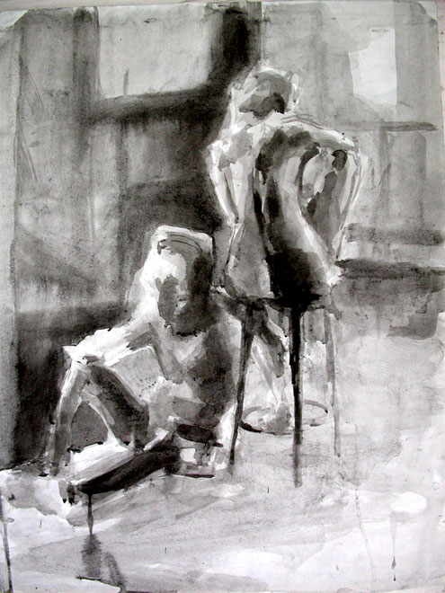 Life Drawing, Seated Figures