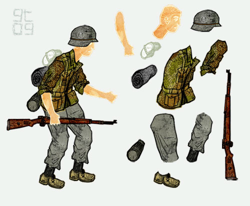 animated soldier