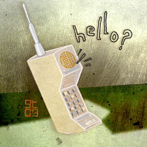 Phone Illustration, Giles Timms 2009