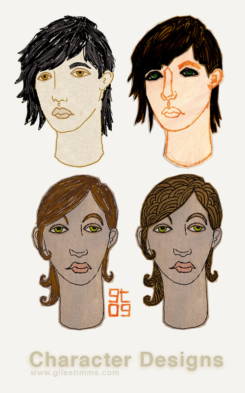 Freelance Character Design, Giles Timms 2009