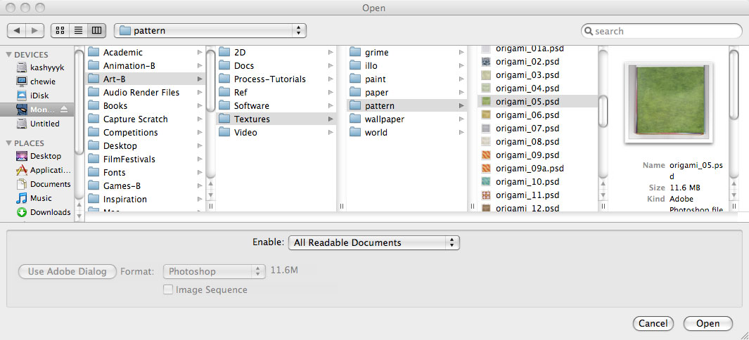 screen-shot of my texture library screen-shot of my texture library