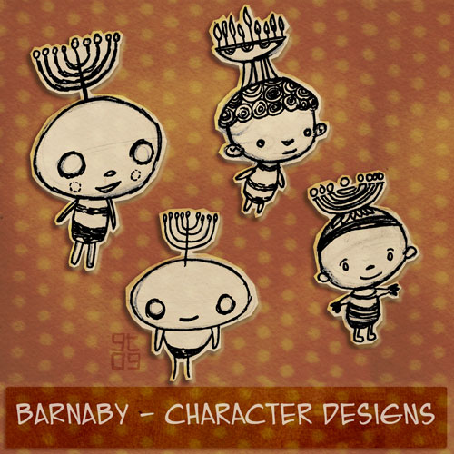 Barnaby Character Design, Giles Timms 2010