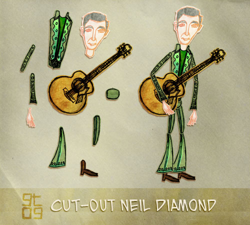 Neil Diamond Cut-Out Design, Giles Timms 2010