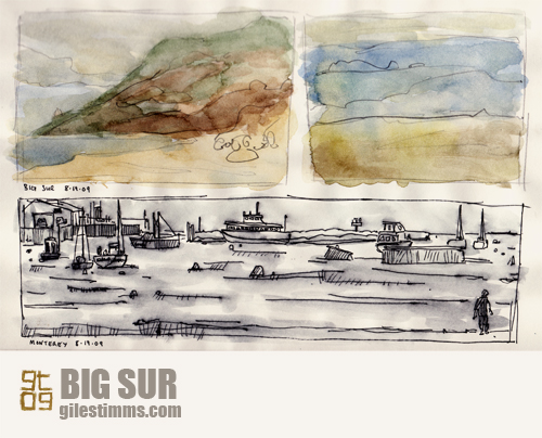 Sketches of Big Sur and Monterey, Giles Timms 2009