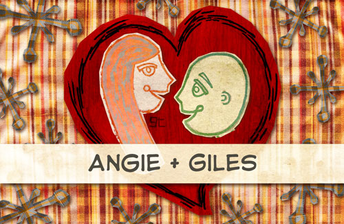 Comic Book Wedding Invitation for Angie and Giles, Giles Timms (c)2010