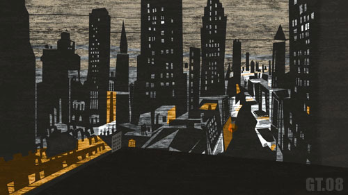 Background Painting: Cityscape, Giles Timms 2008