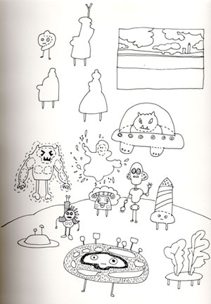 Original sketchbook drawing: Brethren and Ms.