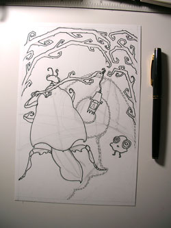 Inking the main forms Inking the main forms