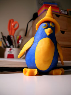 Angie's Play-Doh penguin